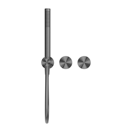 KARA PROGRESSIVE SHOWER SYSTEM SEPARATE PLATE GUN METAL