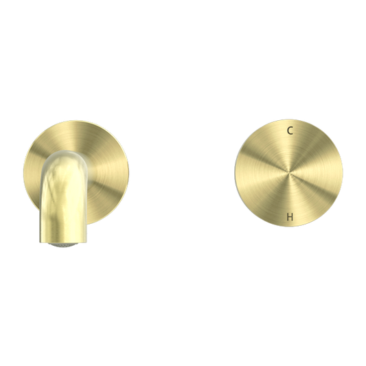KARA PROGRESSIVE WALL BASIN/BATH SET 120/160/185/230/260MM BRUSHED GOLD
