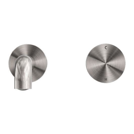 KARA PROGRESSIVE WALL BASIN/BATH SET 120/160/185/230/260MM BRUSHED NICKEL