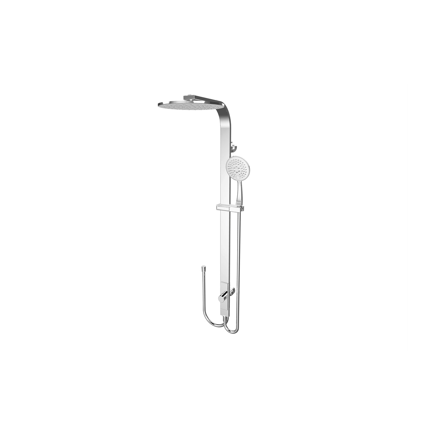 ASTRA RAIN ROUND TWIN SHOWER DOUBLE HOSE CHROME (NR281305BCH)