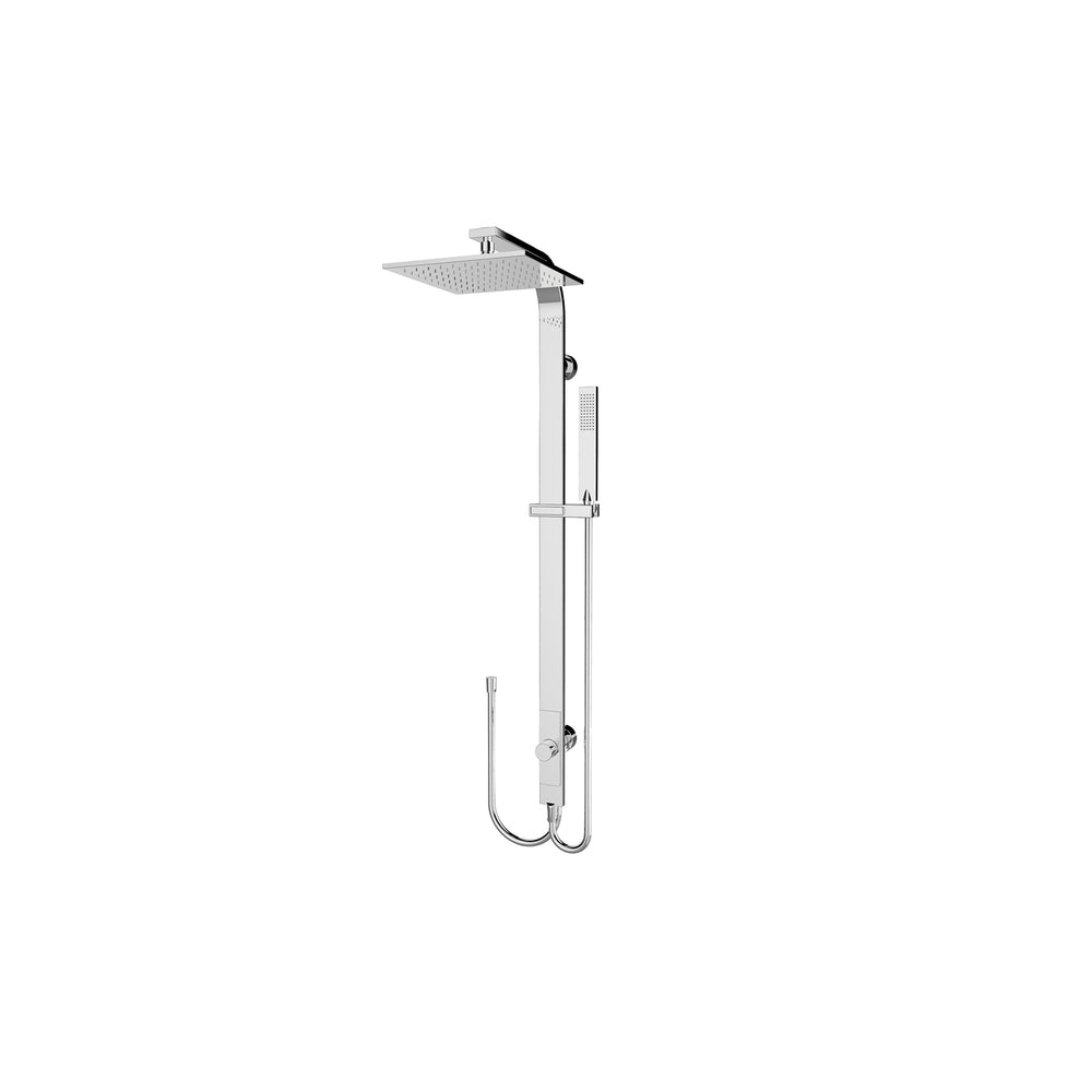 ASTRA RAIN SQUARE TWIN SHOWER DOUBLE HOSE CHROME (NR281305DCH)