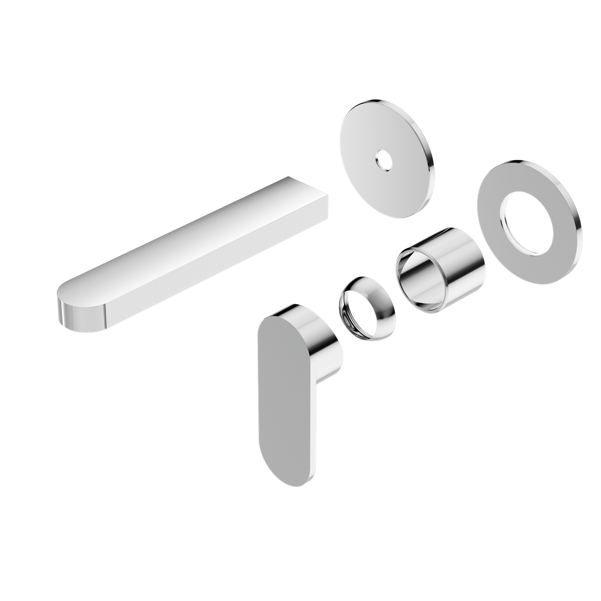 ECCO WALL BASIN/BATH MIXER SEPARATE BACK PLATE TRIM KITS ONLY CHROME