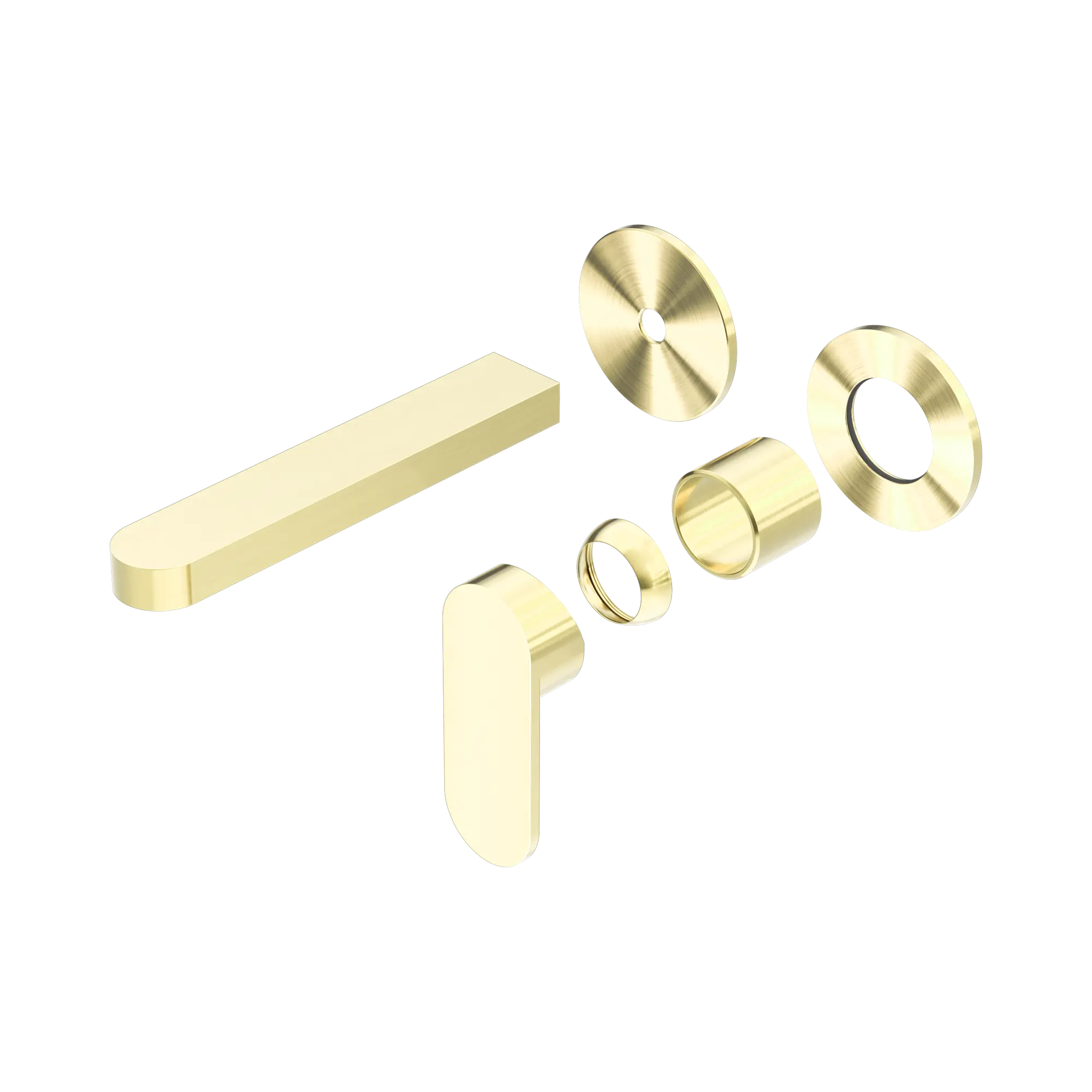 ECCO WALL BASIN/BATH MIXER SEPARATE BACK PLATE TRIM KITS ONLY BRUSHED GOLD