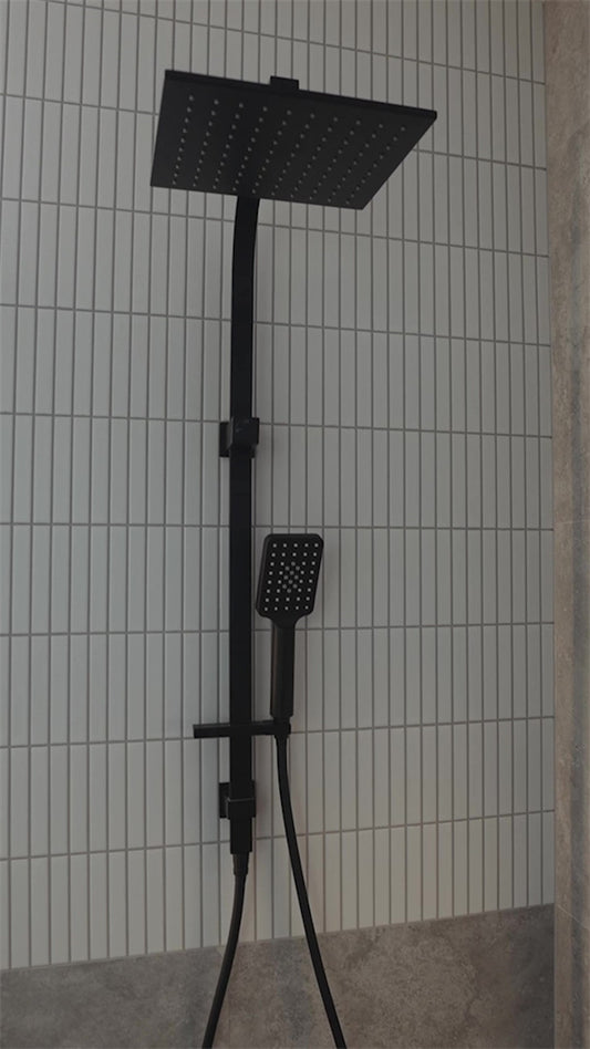 CELIA TWIN SHOWER MATTE BLACK