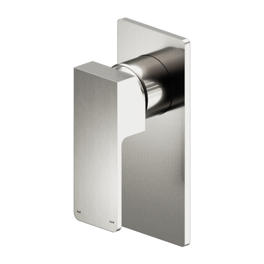 CELIA SHOWER MIXER RECTANGULAR BACKPLATE BRUSHED NICKEL