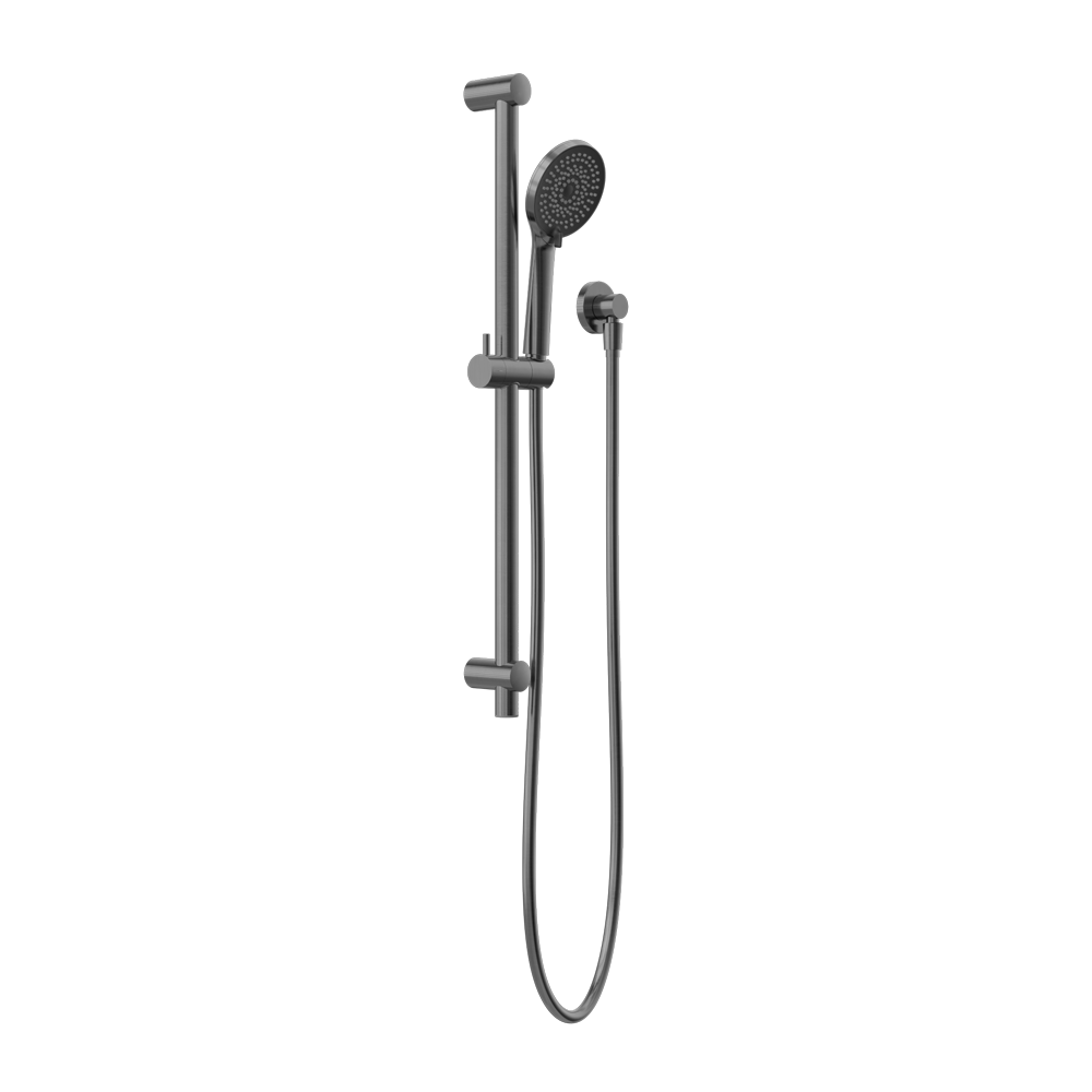 ROUND METAL PROJECT RAIL SHOWER GUN METAL