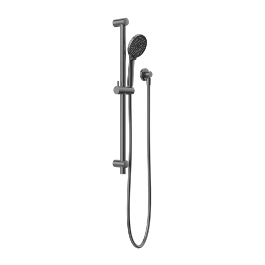 ROUND METAL PROJECT RAIL SHOWER GUN METAL