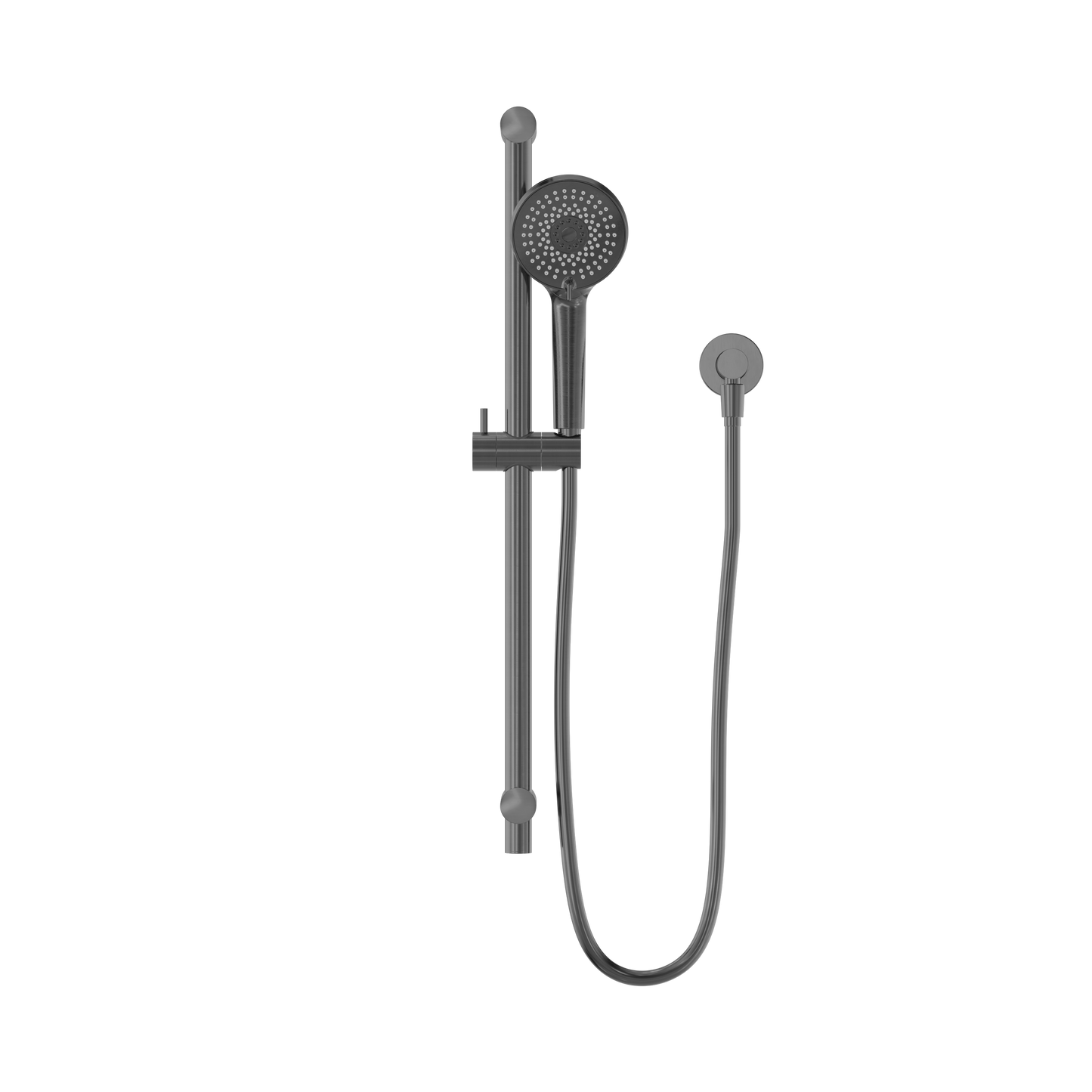 ROUND METAL PROJECT RAIL SHOWER GUN METAL