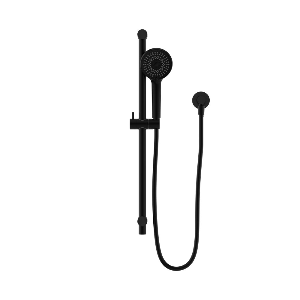 ROUND METAL PROJECT SHOWER RAIL 4 STAR RATING MATTE BLACK