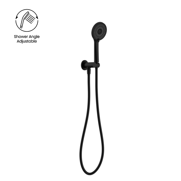PROJECT ROUND SHOWER ON BRACKET 4 STAR RATING MATTE BLACK