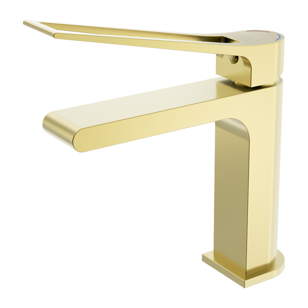 BIANCA CARE BASIN MIXER BRUSHED GOLD