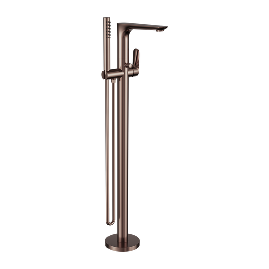 BIANCA FREESTANDING BATH MIXER WITH HAND SHOWER BRUSHED BRONZE