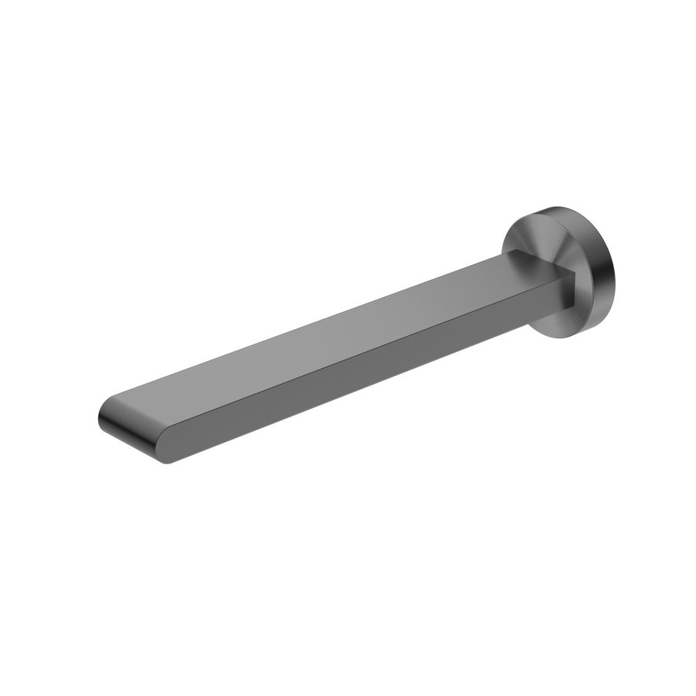 BIANCA FIXED BATH SPOUT ONLY 240MM GUN METAL