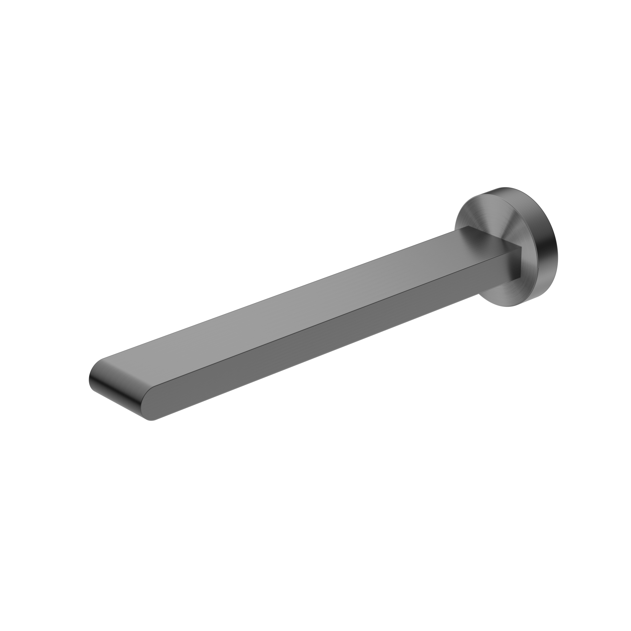 BIANCA FIXED BATH SPOUT ONLY 240MM GUN METAL