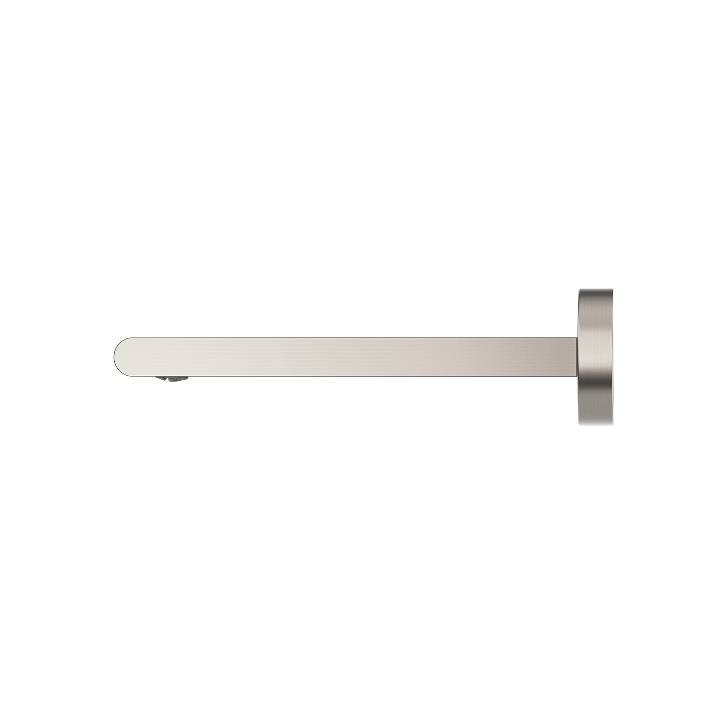 BIANCA FIXED BATH SPOUT ONLY 200MM BRUSHED NICKEL
