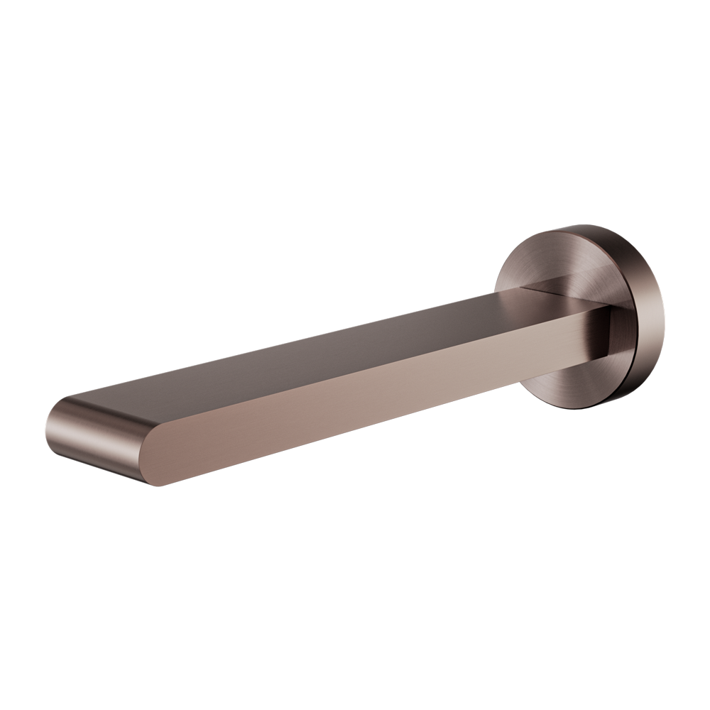 BIANCA FIXED BATH SPOUT ONLY 200MM BRUSHED BRONZE