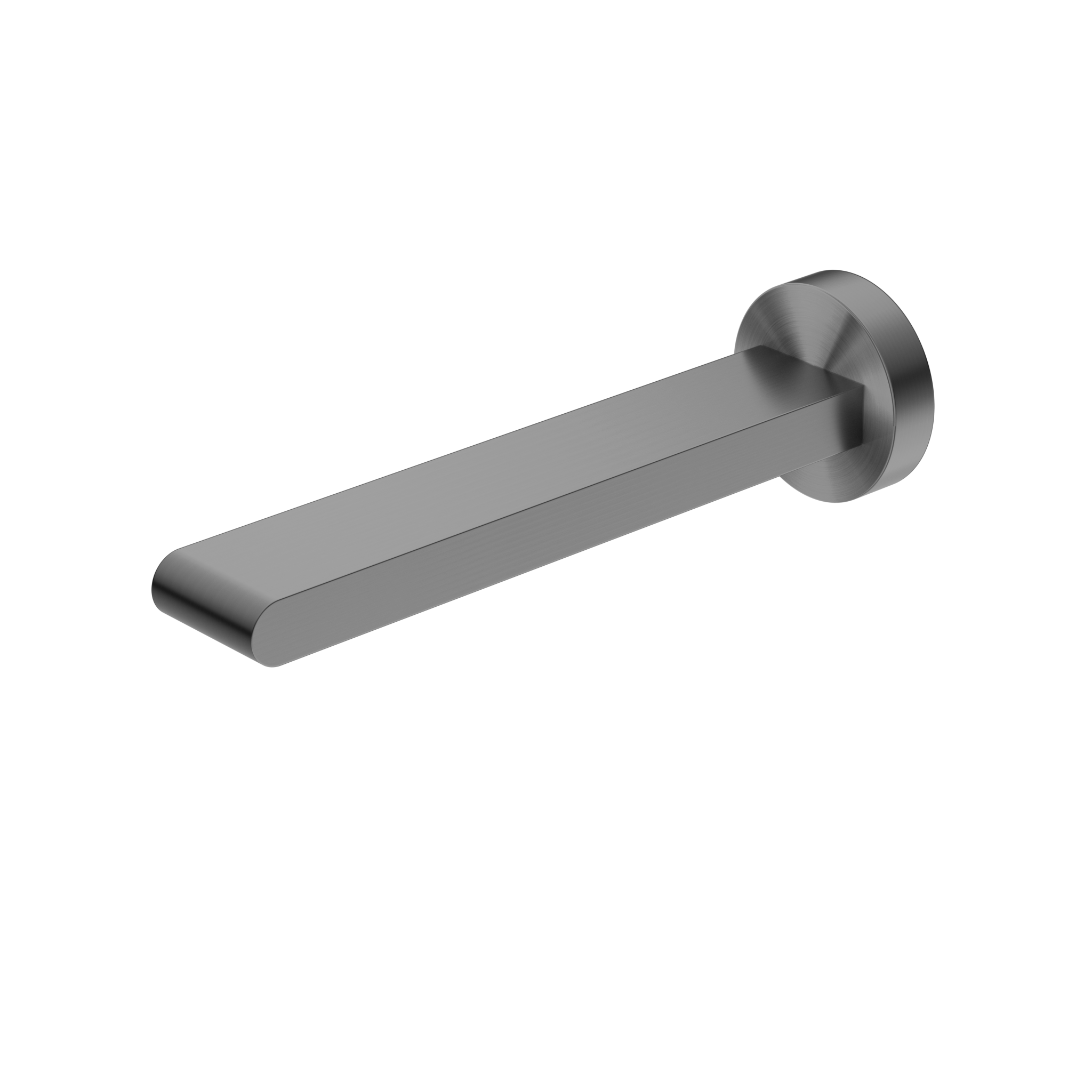 BIANCA FIXED BATH SPOUT ONLY 200MM GUN METAL