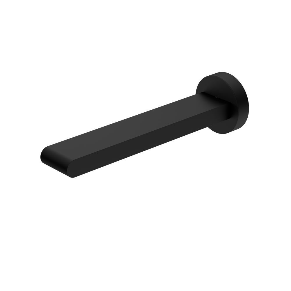 BIANCA FIXED BATH SPOUT ONLY 200MM MATTE BLACK