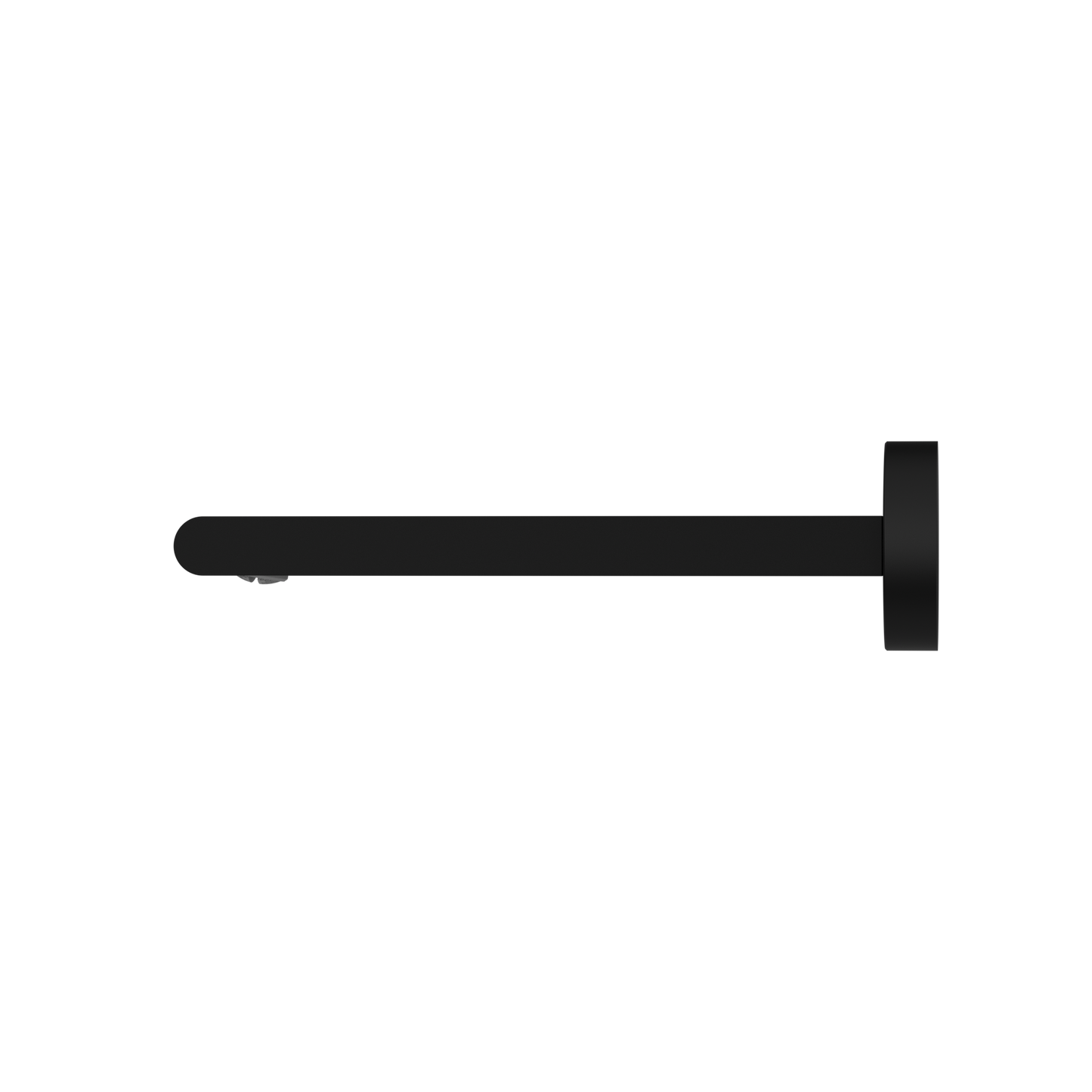 BIANCA FIXED BATH SPOUT ONLY 200MM MATTE BLACK