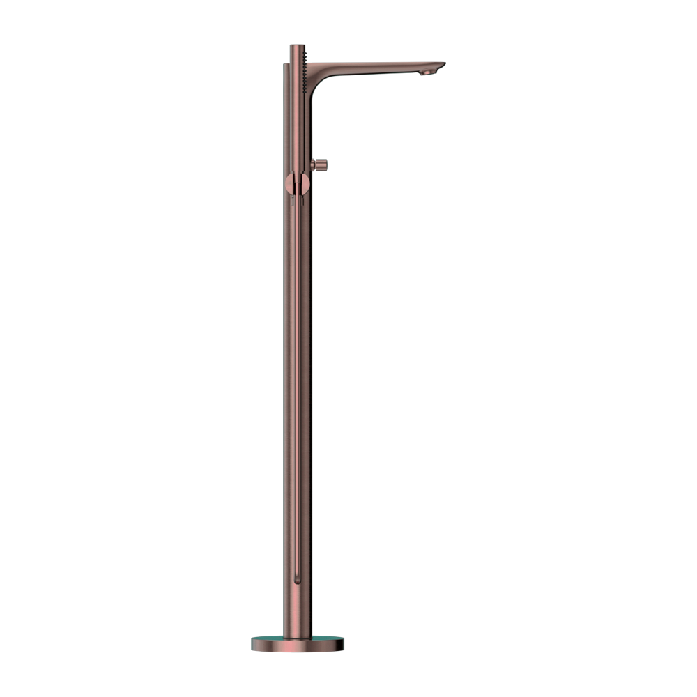 BIANCA FREESTANDING BATH MIXER WITH HAND SHOWER BRUSHED BRONZE