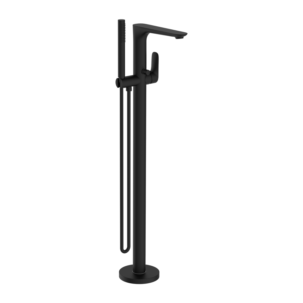 BIANCA FREESTANDING BATH MIXER WITH HAND SHOWER MATTE BLACK