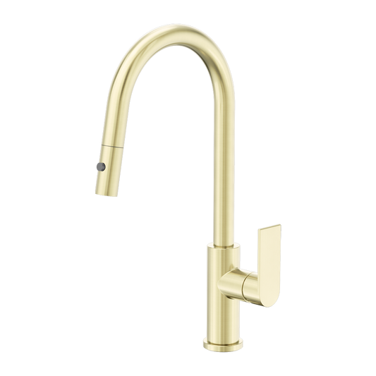 BIANCA PULL OUT SINK MIXER WITH VEGIE SPRAY FUNCTION BRUSHED GOLD