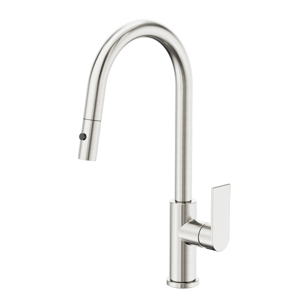 BIANCA PULL OUT SINK MIXER WITH VEGIE SPRAY FUNCTION BRUSHED NICKEL