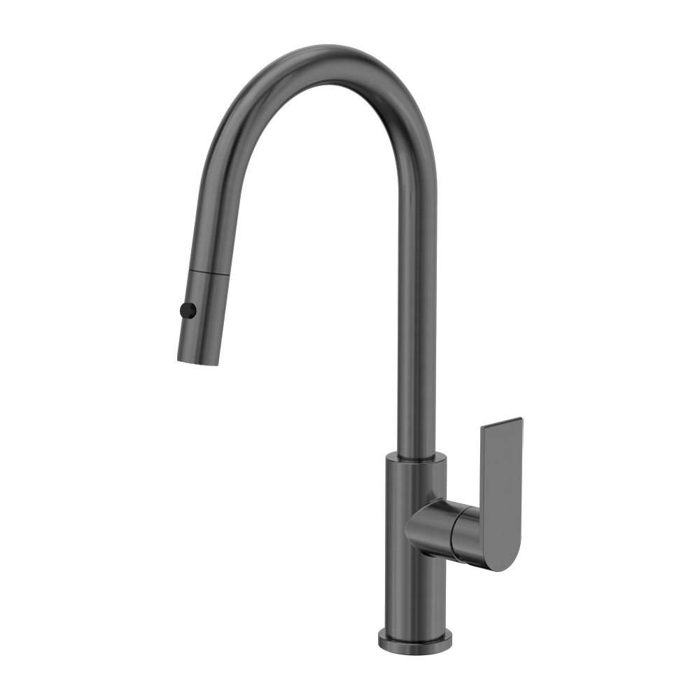 BIANCA PULL OUT SINK MIXER WITH VEGIE SPRAY FUNCTION GUN METAL