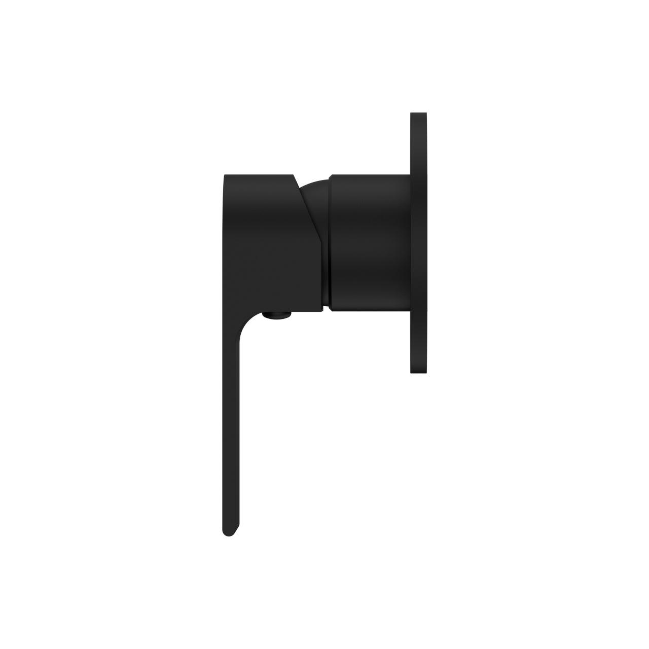 BIANCA SHOWER MIXER 80MM PLATE MATTE BLACK