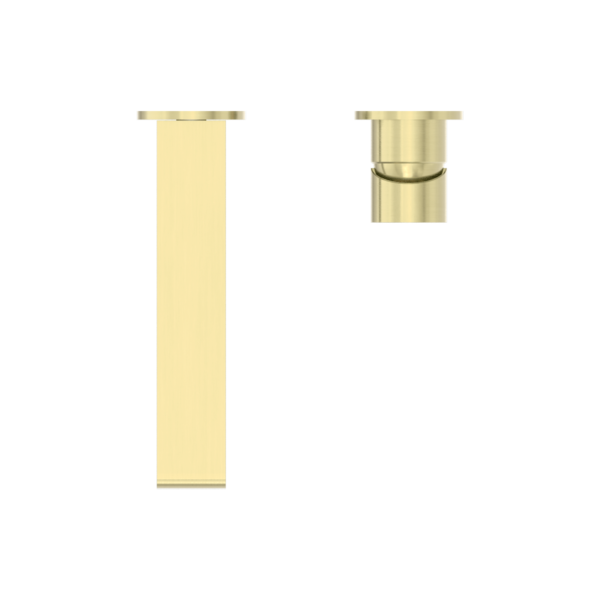 BIANCA WALL BASIN/BATH MIXER SEPARATE BACK PLATE 187/230MM BRUSHED GOLD