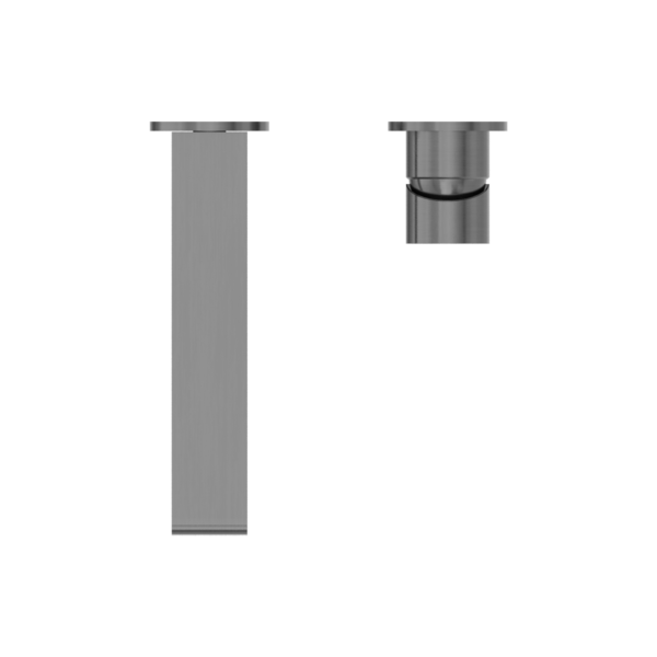 BIANCA WALL BASIN/BATH MIXER SEPARATE BACK PLATE 187/230MM GUN METAL