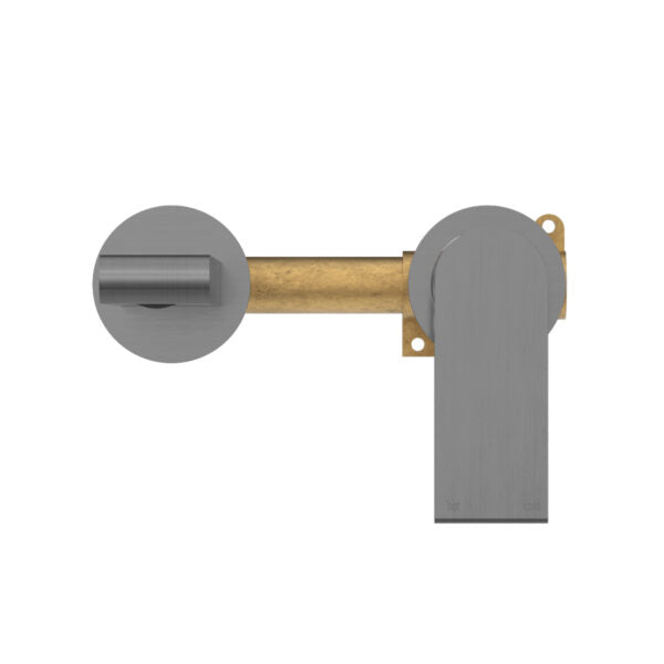BIANCA WALL BASIN/BATH MIXER SEPARATE BACK PLATE 187/230MM GUN METAL