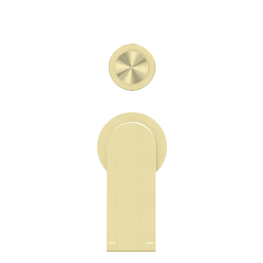 BIANCA SHOWER MIXER WITH DIVERTOR SEPARATE BACK PLATE BRUSHED GOLD
