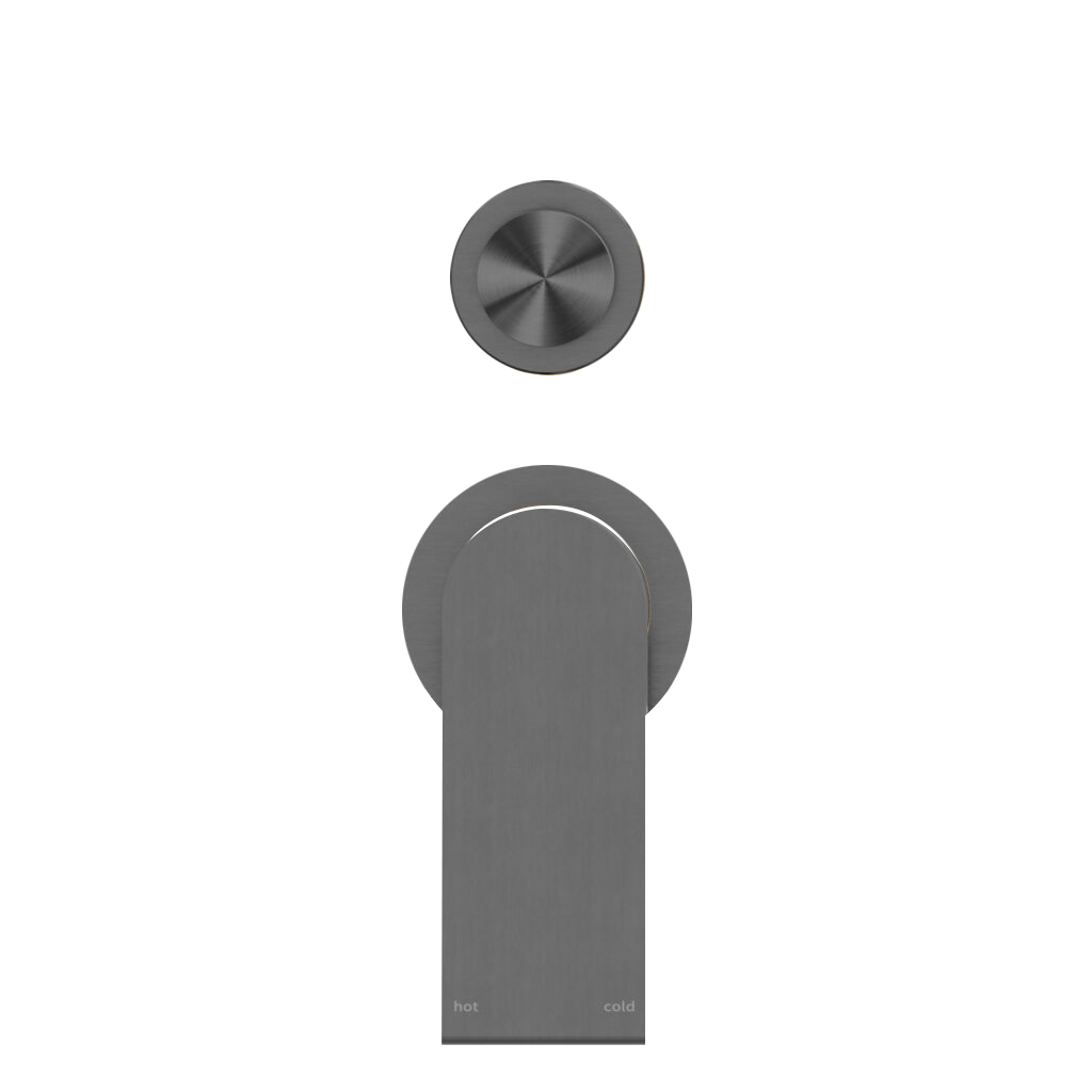 BIANCA SHOWER MIXER WITH DIVERTOR SEPARATE BACK PLATE GUN METAL