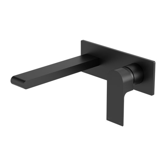 BIANCA WALL BASIN/BATH MIXER 187/230MM MATTE BLACK