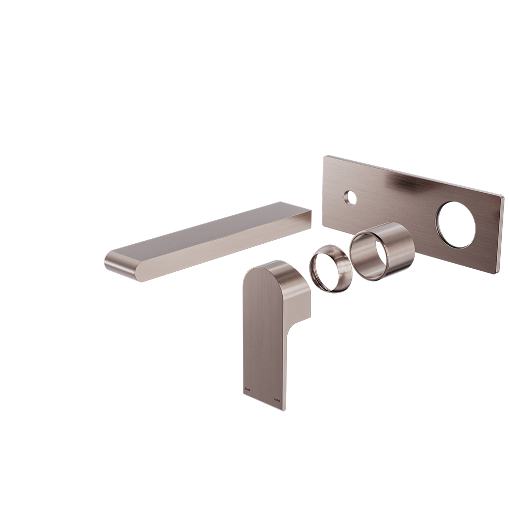 BIANCA WALL BASIN/BATH MIXER 187/230MM TRIM KITS ONLY BRUSHED BRONZE