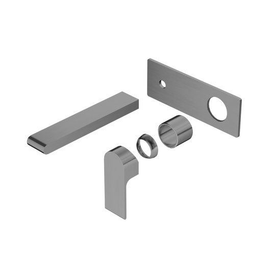 BIANCA WALL BASIN/BATH MIXER 187/230MM TRIM KITS ONLY GUN METAL