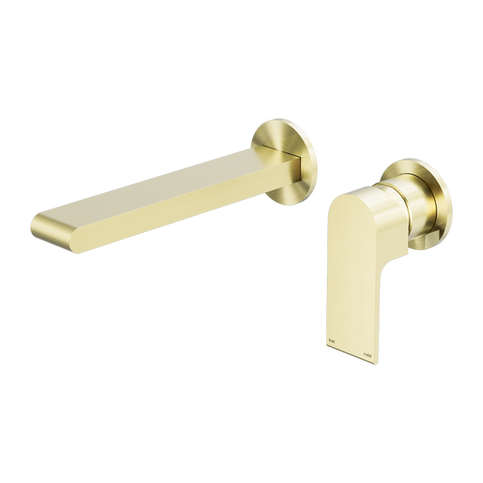 BIANCA WALL BASIN/BATH MIXER SEPARATE BACK PLATE 187/230MM BRUSHED GOLD