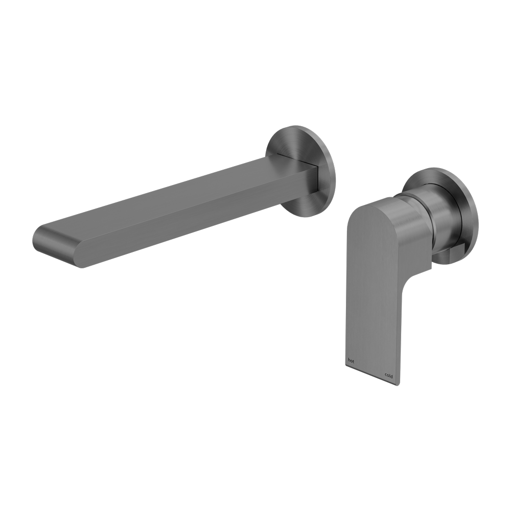 BIANCA WALL BASIN/BATH MIXER SEPARATE BACK PLATE 187/230MM GUN METAL