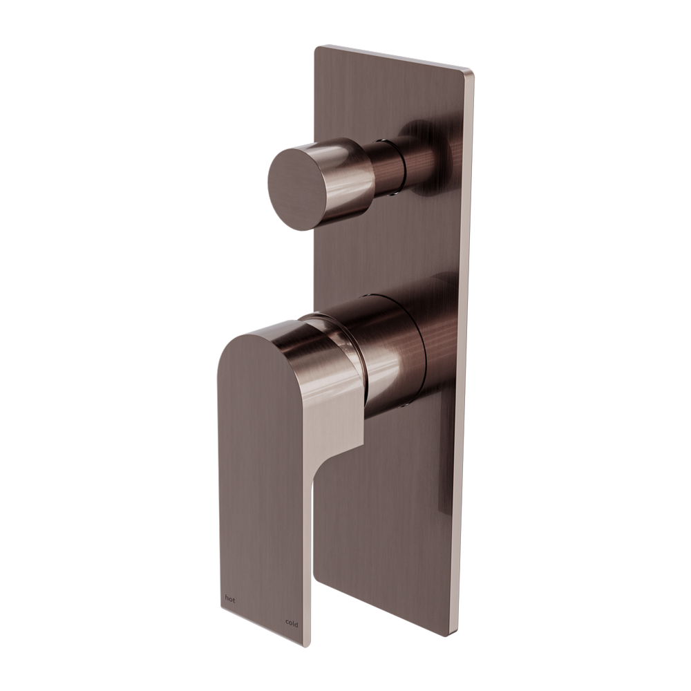 BIANCA SHOWER MIXER WITH DIVERTOR BRUSHED BRONZE