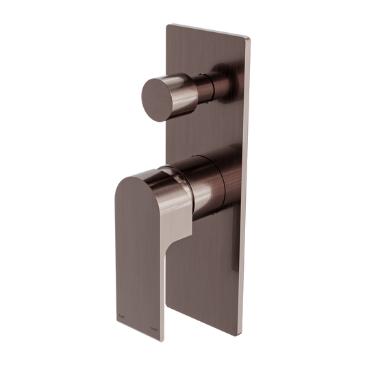 BIANCA SHOWER MIXER WITH DIVERTOR BRUSHED BRONZE