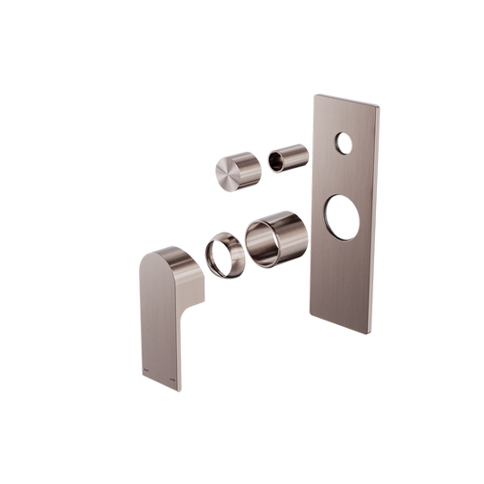 BIANCA SHOWER MIXER WITH DIVERTOR TRIM KITS ONLY BRUSHED BRONZE