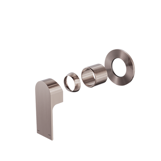 BIANCA SHOWER MIXER 80MM PLATE TRIM KITS ONLY BRUSHED BRONZE