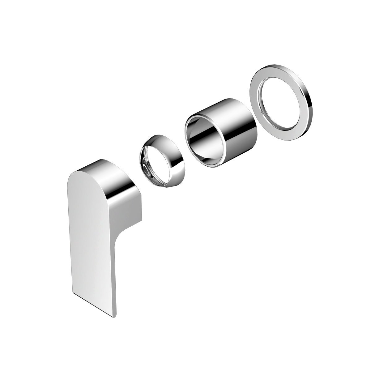 BIANCA SHOWER MIXER 60MM PLATE TRIM KITS ONLY CHROME
