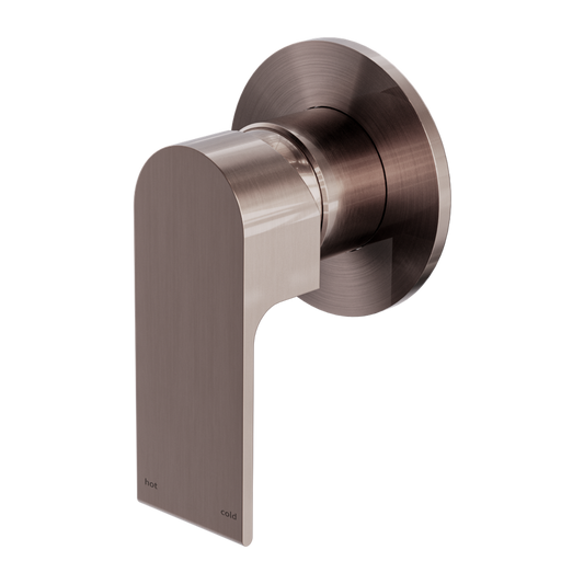 BIANCA SHOWER MIXER 80MM PLATE BRUSHED BRONZE