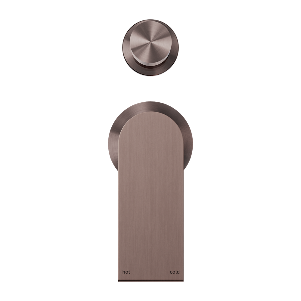 BIANCA SHOWER MIXER WITH DIVERTOR SEPARATE BACK PLATE BRUSHED BRONZE
