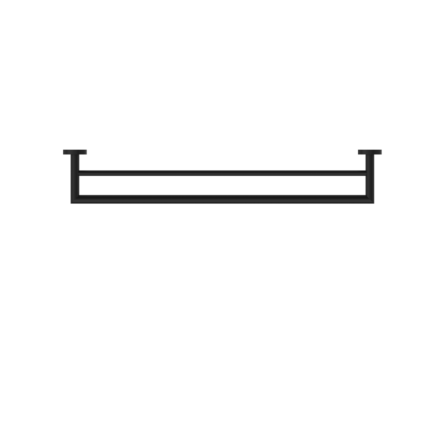 DOLCE DOUBLE TOWEL RAIL 700MM MATTE BLACK