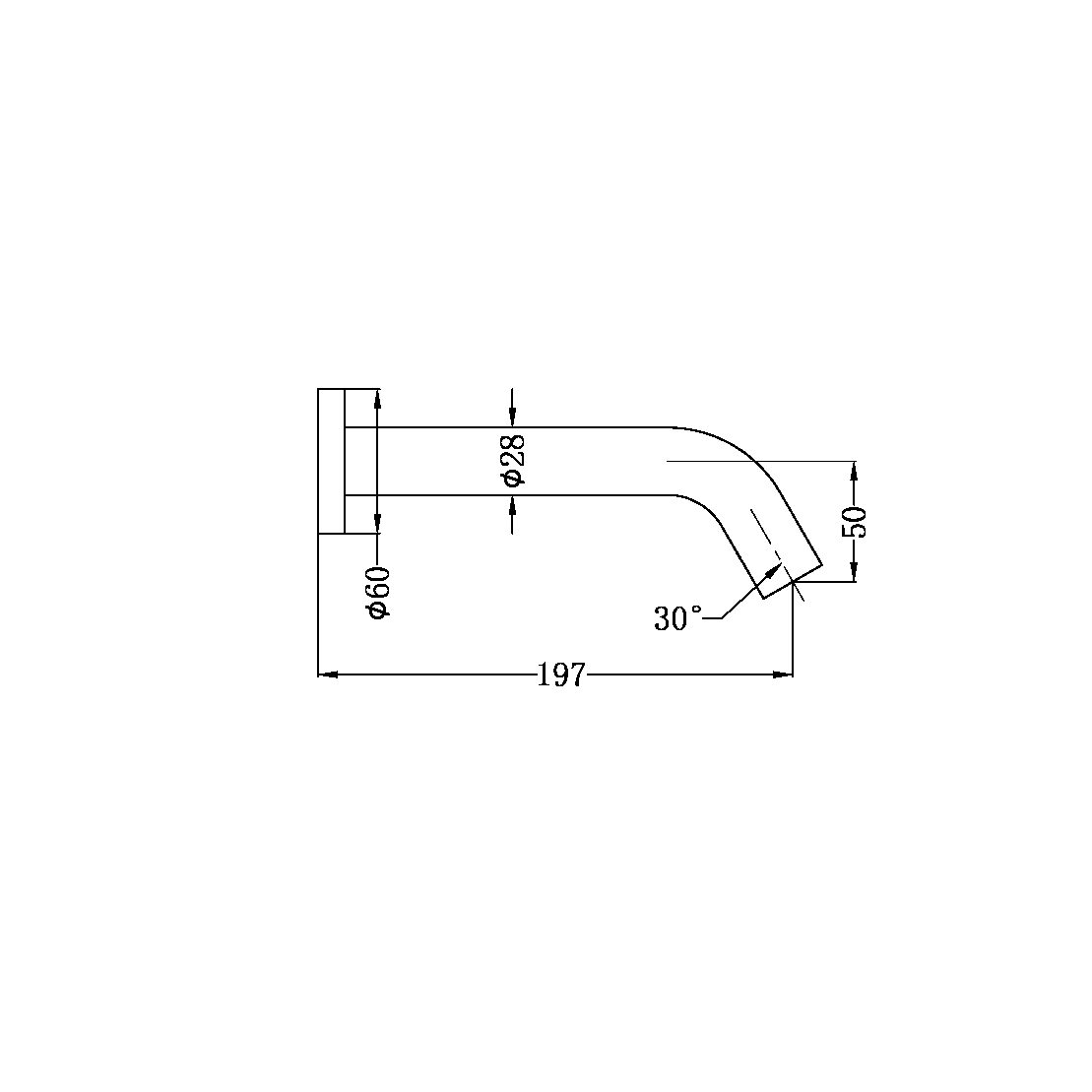 MECCA WALL MOUNT SENSOR TAP MATTE WHITE