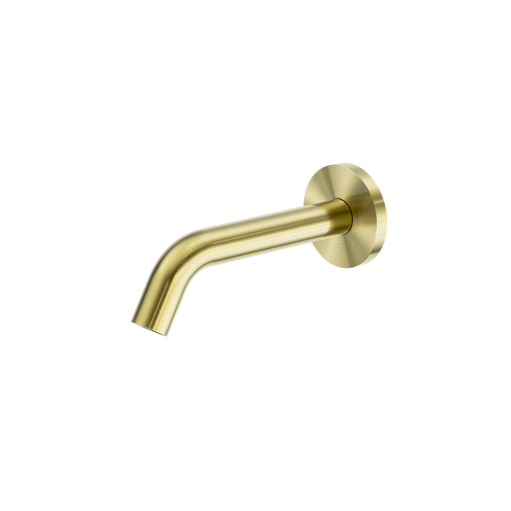 MECCA WALL-MOUNTED SENSOR TAP WITH 80MM WALL PLATE BRUSHED GOLD
