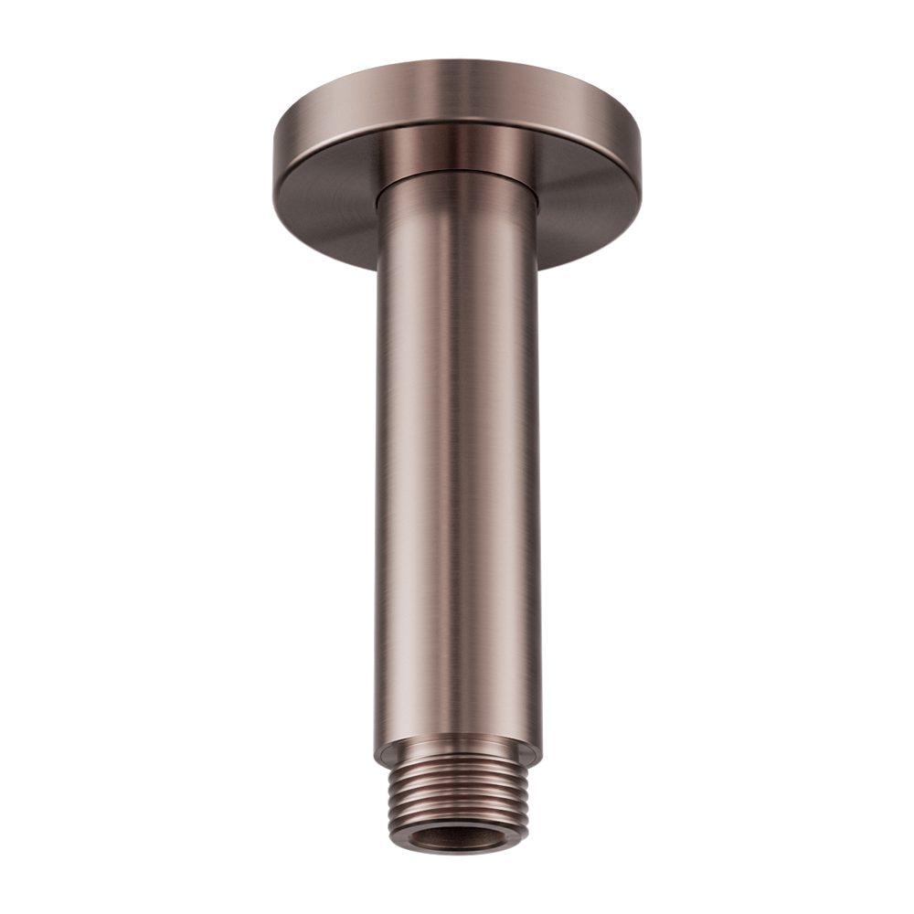 ROUND CEILING ARM 100MM LENGTH BRUSHED BRONZE
